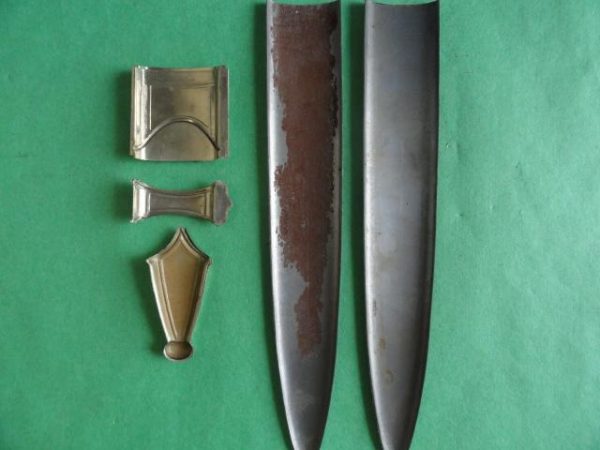 Unfinished SA/SS High Leader Dagger Scabbard Fittings (#27814)